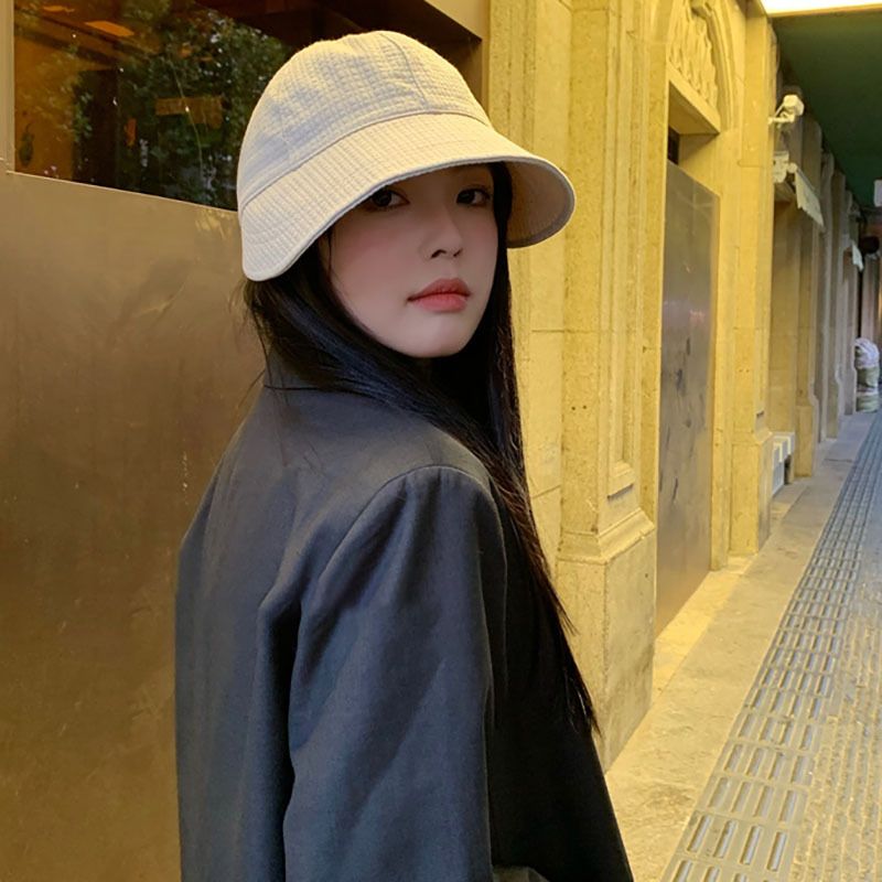 2024 Nuovo cappello da pescatore di qualità con coulisse, edizione coreana, con viso che mostra un piccolo cappello da pescatore, cappello da sole autunnale_voghion.com