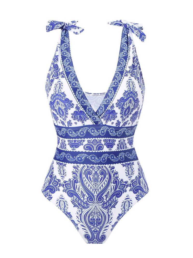 Maillot de bain une pièce style ethnique pour femme, vêtements de plage, source chaude_voghion.com