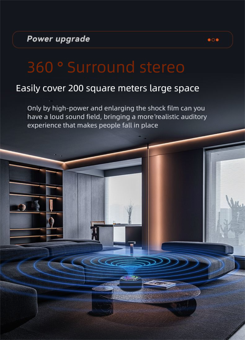 New Bluetooth Smart Wireless Home Speaker Subwoofer Outdoor Portable High Sound Quality Super Bass Waterproof_voghion.com