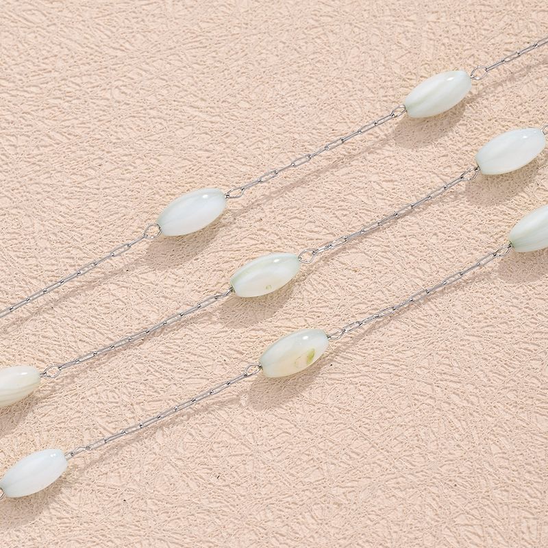 5 m/paquet 304 acier inoxydable coque polie 7,5 x 4 mm accessoires de bijoux_voghion.com