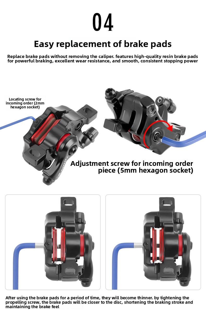 TOOPRE Bicycle Disc Mountain Caliper Driving Folding Electric Bike Brake Universal_voghion.com
