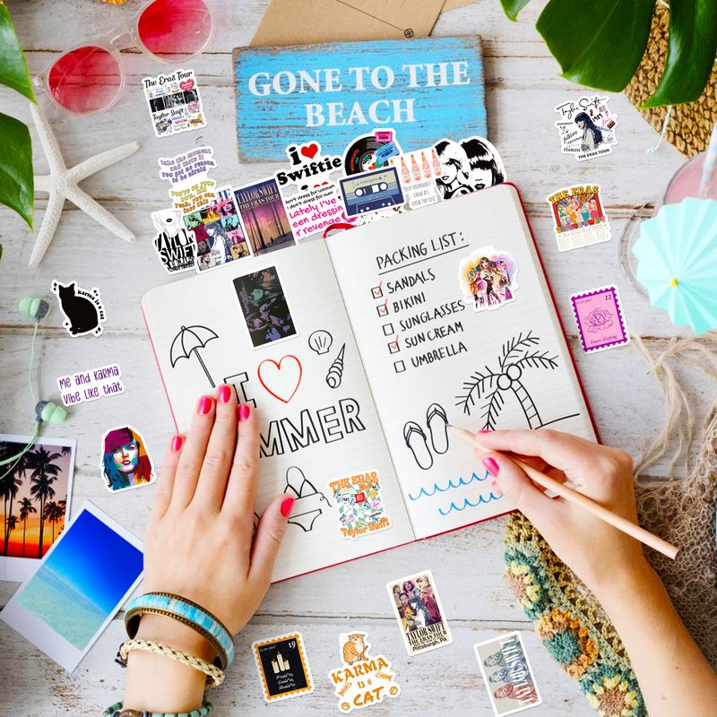 50 posters Taylor Swift singer stickers pop singer Taylor Swift decoration graffiti stickers_voghion.com