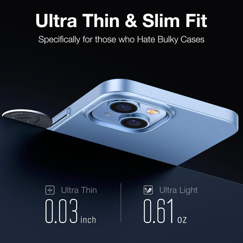 TORRAS fitting \/iPhone 13 sturdy protective case, scratch resistant and fingerprint free hard plastic ultra-thin phone_voghion.com