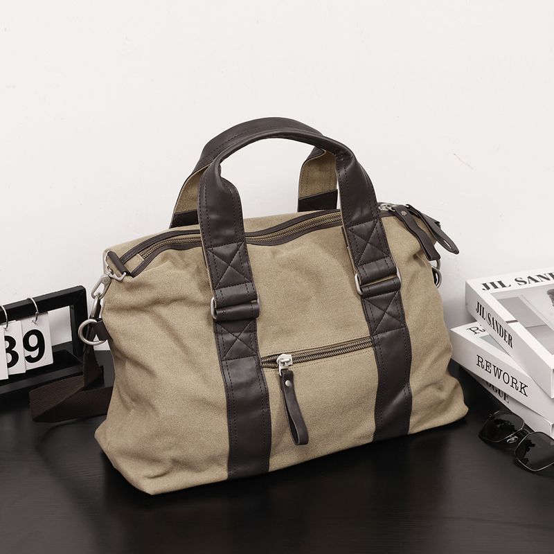Borsa da viaggio vintage di grande capacità, borsa a tracolla britannica in tela, borsa a tracolla casual da uomo_voghion.com