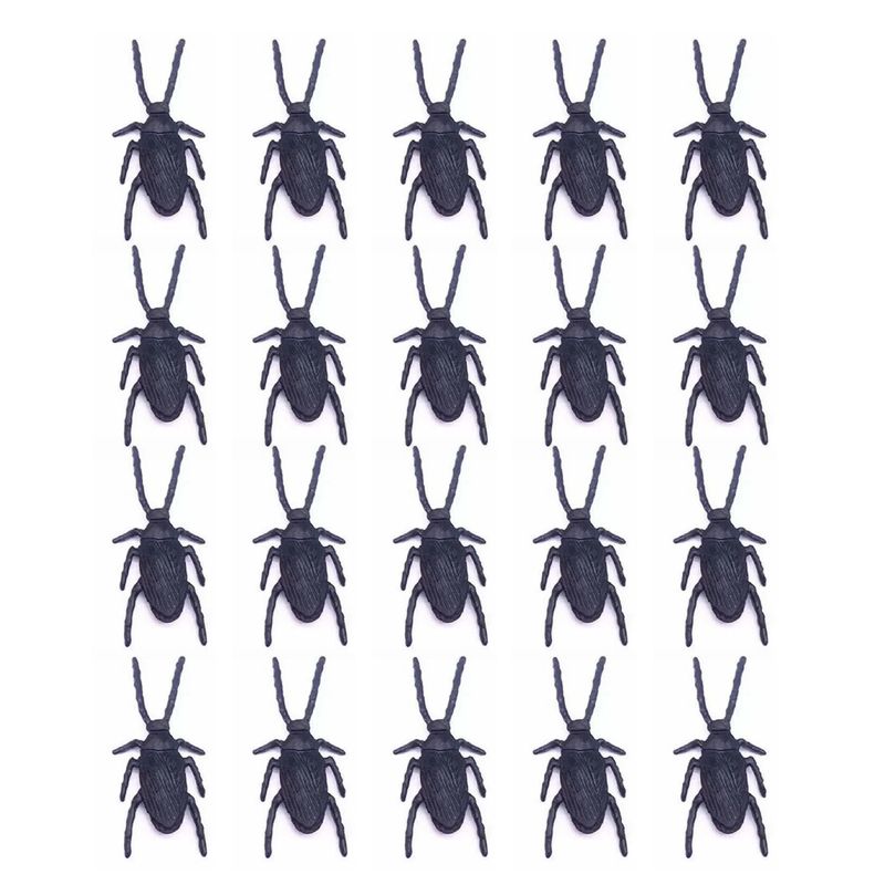 ToysMall 20Pcs/Set Roaches Novelty Real-looking Long Lasting Favorite Trick Joke Cockroaches Toys for Halloween_voghion.com