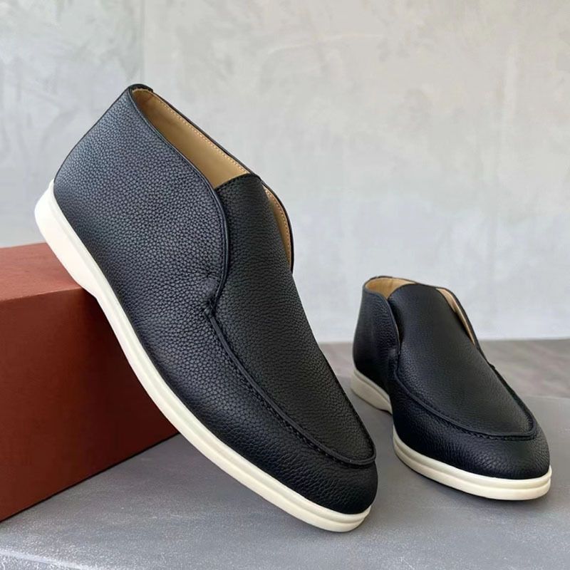 23 Neue Le Fu-Schuhe für Männer und Frauen, flache Sohlen für Faule, Freizeitschuhe aus Leder mit einem Fuß, Schuhe in Übergröße_voghion.com