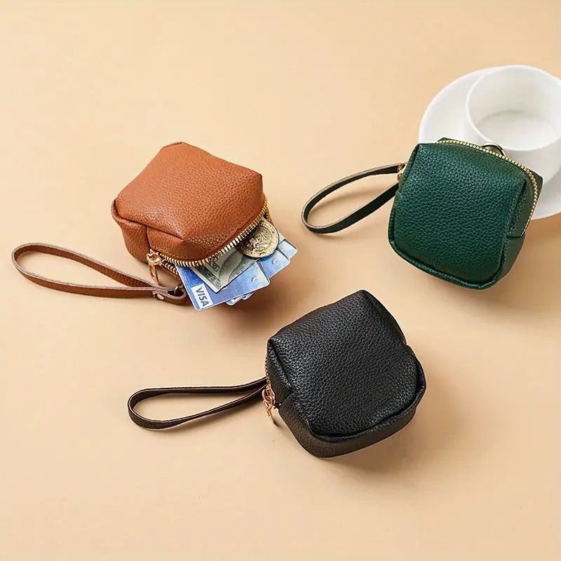 Handgefertigte Mini-Wechseltasche, tragbare Lippenstift-Aufbewahrungstasche, Kopfhörertasche, kleine Kartentasche._voghion.com