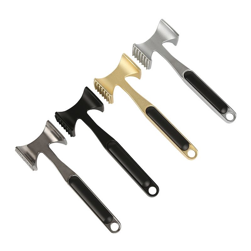 Attendrisseur à viande en acier OXO - Compatible lave-vaisselle | Robuste | Indispensable pour la cuisine en argent_voghion.com