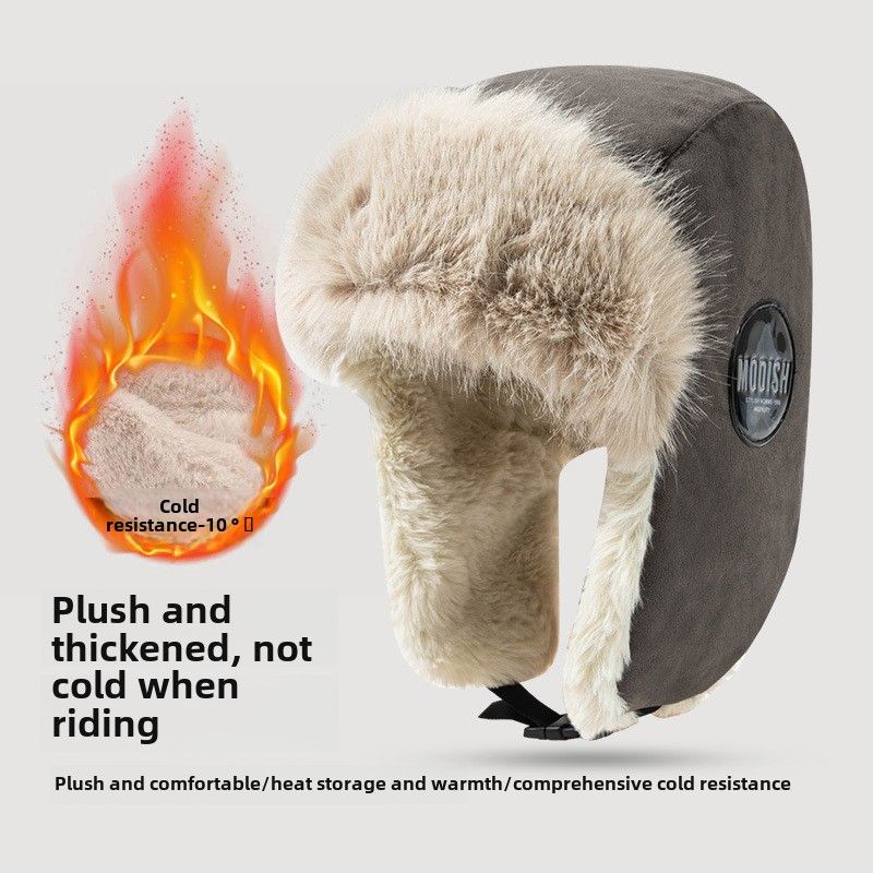 Nuovo cappello invernale da donna versatile in velluto spesso con protezioni per le orecchie antivento in cotone e cappello freddo_voghion.com