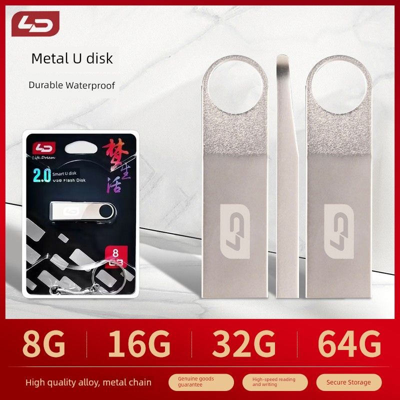 LD/Henuo V07 - Mini disco flash USB de alta velocidad para vehículo (8/16/32/64/128 GB), resistente al agua, venta al por mayor_voghion.com