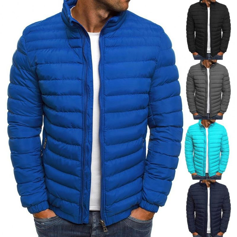 Veste d'extérieur à col montant pour hommes, manteau Parka chaud, mode de rue, marque décontractée, hiver_voghion.com