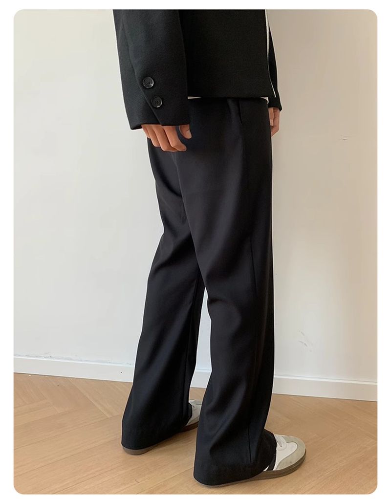 Deconstructed Tailored Trousers – Clean-Fit Micro Flare Pants With Seamless Stretch & Wrinkle Resistance_voghion.com