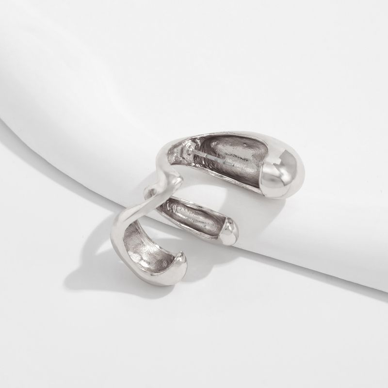 Orecchini pendenti con perle e girasole plissettati, linea di moda Ins, clip per orecchini a clip_voghion.com