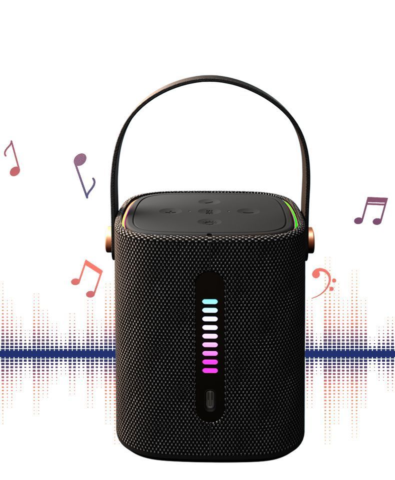 2025 New Outdoor Portable Wireless Bluetooth High Volume Subwoofer Colorful Handheld Speaker S24_voghion.com
