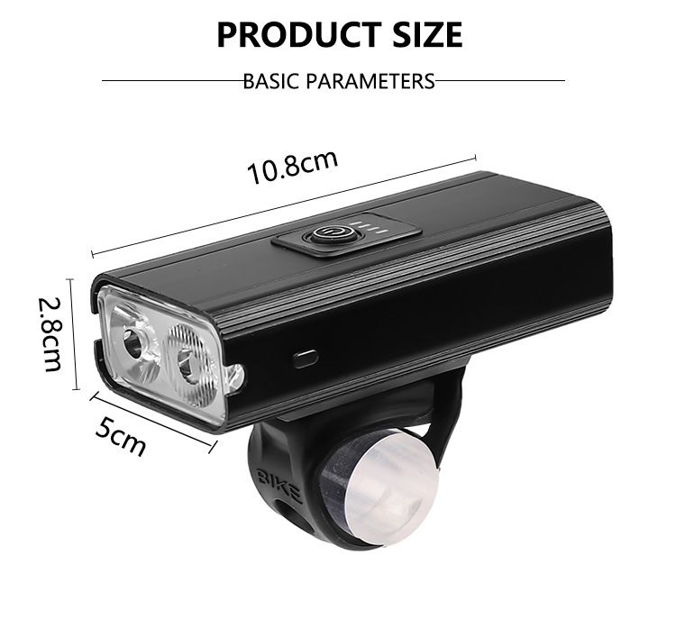 Dual T6 Starkes Licht Große Reichweite Mit Elektrischer Anzeige Outdoor-Reitlicht Große Kapazität Fahrrad USB-Ladescheinwerfer_voghion.com