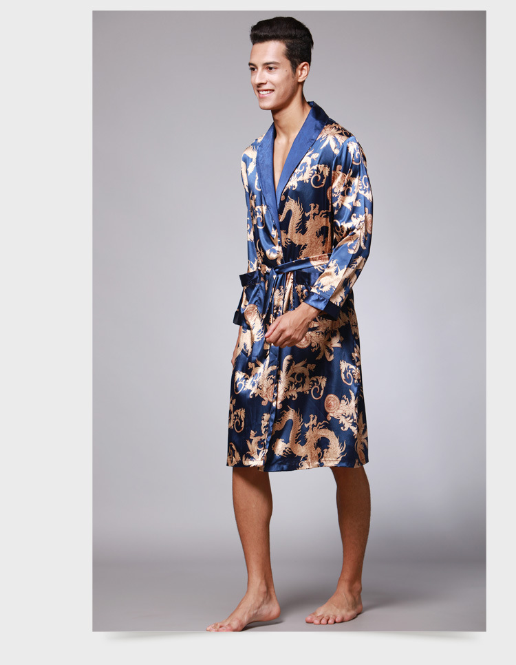 2023 Fashion New Men's Long Sleeved Pajamas, Bathrobes, Home Furnishings_voghion.com