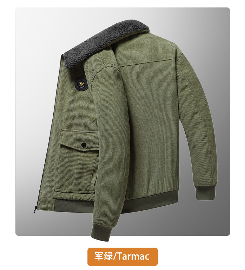 Jacke aus Cord-Lammwolle für Herren, für den Winter, lose Plüsch- und verdickte, lässige Reversjacke für Herren_voghion.com