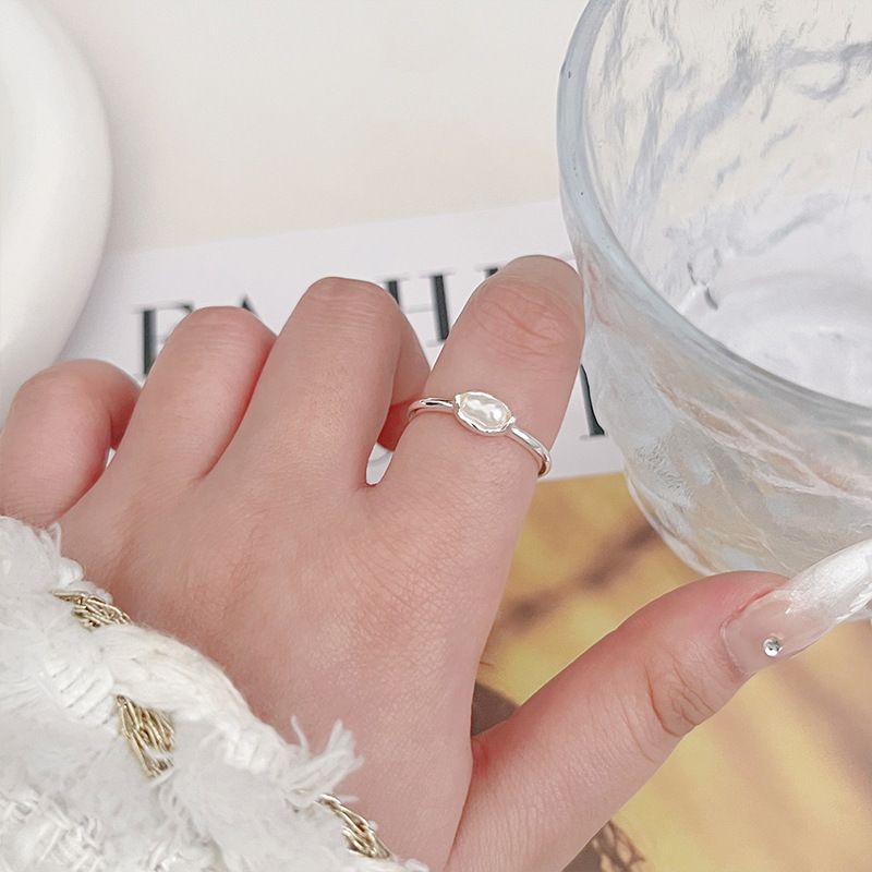 A Niche Zircon Sparkling Diamond Ring, Designed For Women With High-end And Cool Style, Featuring A New Open Index_voghion.com