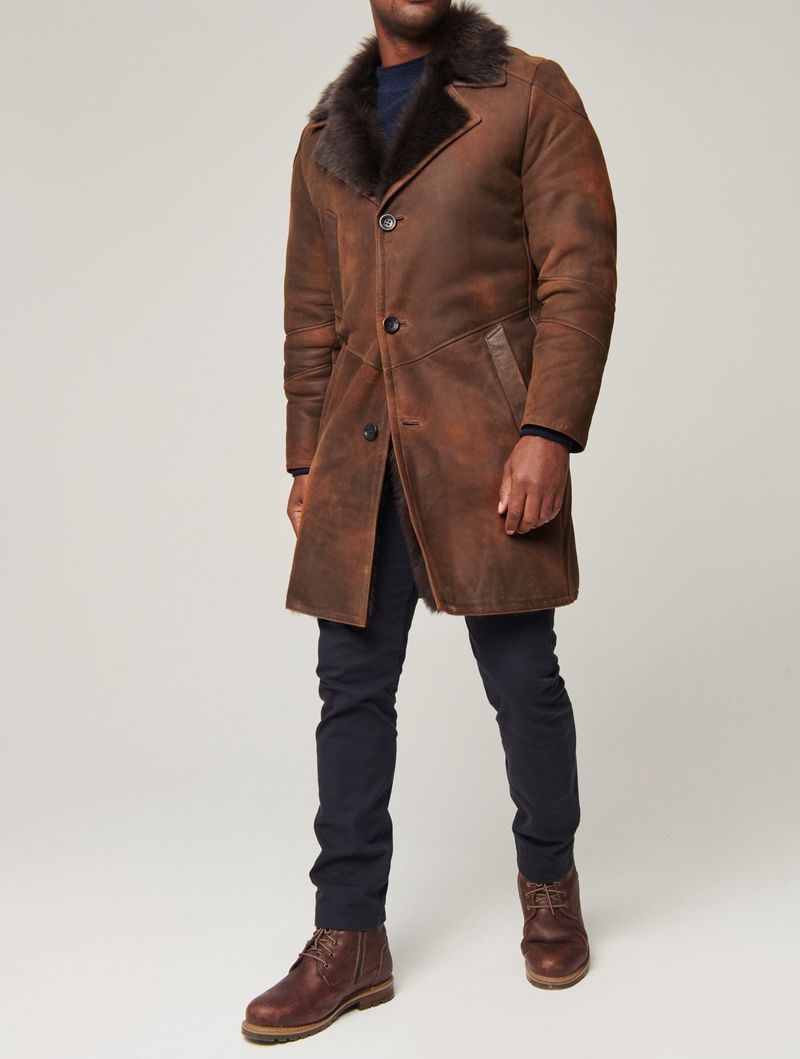 Pulse Pulse Italian Men Tuscan Long Wool Fur Winter Coat_voghion.com