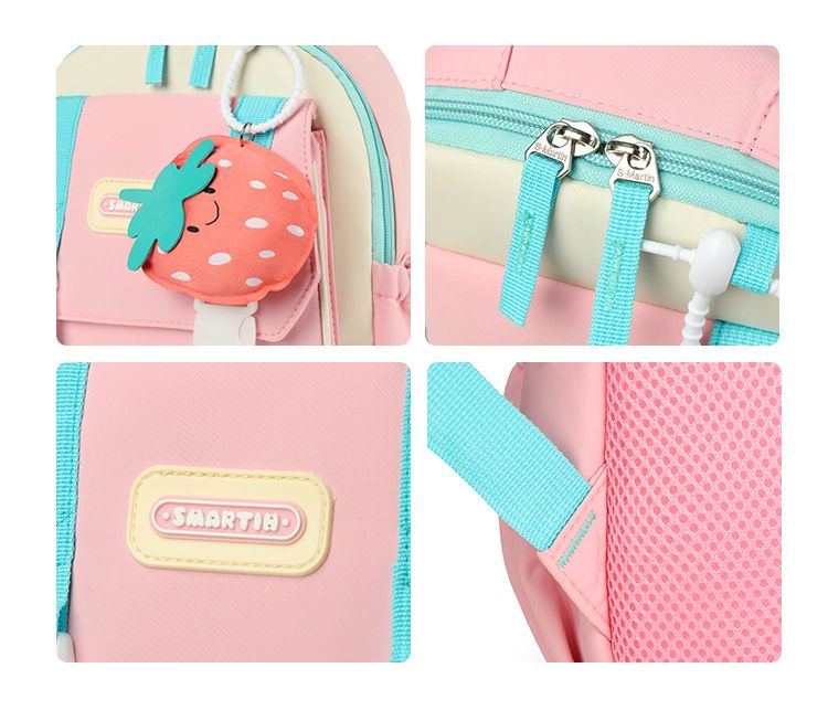 Bolsas para crianças e bebês, fivela dupla, nova mochila escolar para jardim de infância, desenho animado, mochila esportiva ao ar livre, pequena, fresca, mochila de proteção para a coluna vertebral infantil_voghion.com