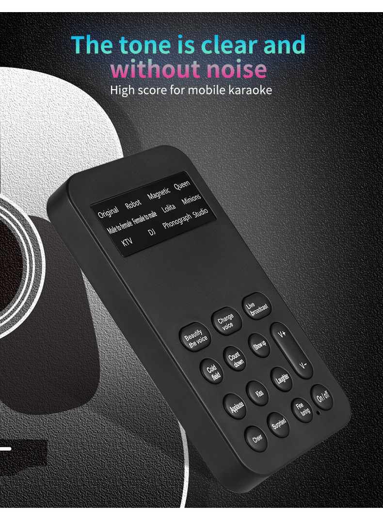 Voice Transformer, Male Female Mutual Transformation, Mobile Phone, Karaoke Game, Voice Changing Live Broadcast, Sound Card, One Click Beautiful Voice_voghion.com