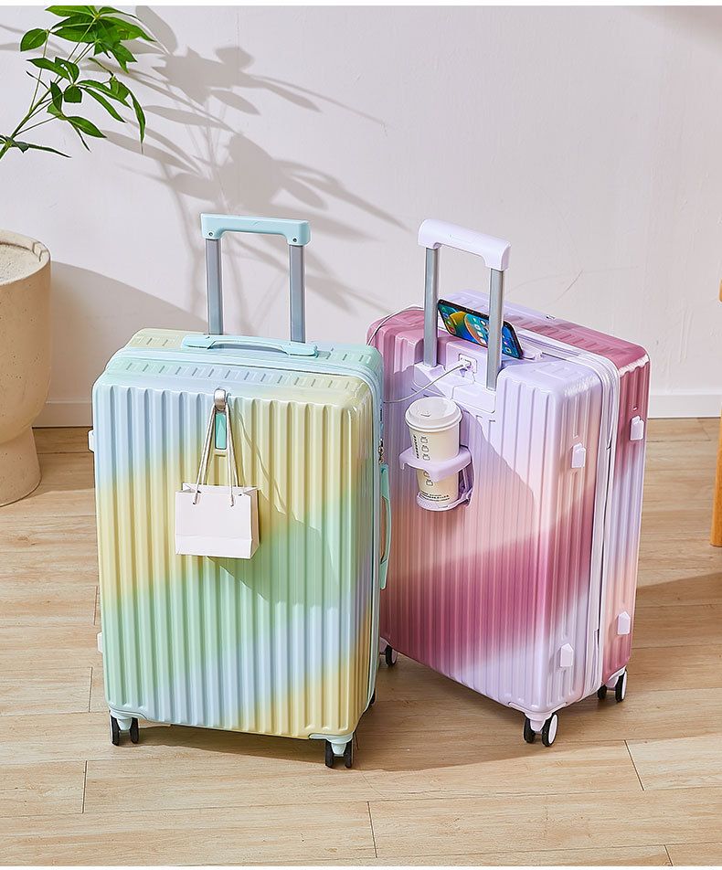 Bagagli alla moda con nuova sfumatura, aspetto femminile di alto valore, casella di password per studenti di grande capacità del carrello maschile, da viaggio_voghion.com