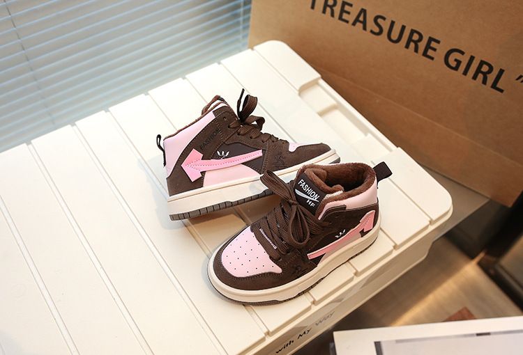 Autumn and winter new girls two cotton casual sports boys shoes_voghion.com