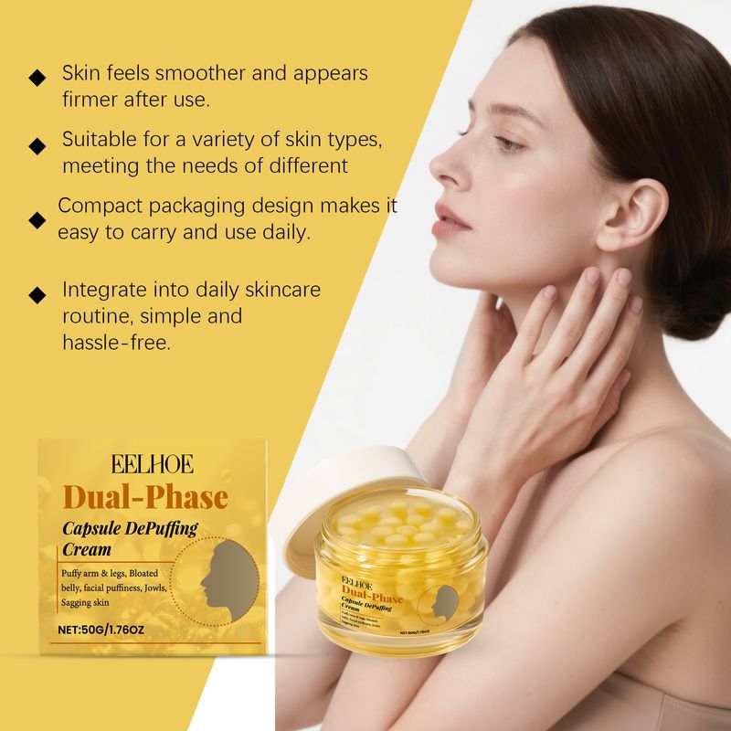 EELHOE Double Effect Capsule Gentle Elasticity Smooth Delicate Daily Moisturizing Skin Care Cream_voghion.com