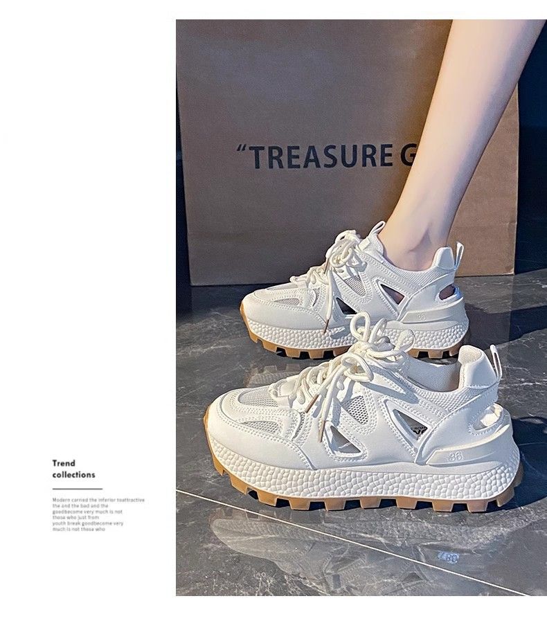 Hole breathable dad shoes for women Forrest Gump shoes for women 2024 new summer sports casual shoes hollow sandals for women_voghion.com