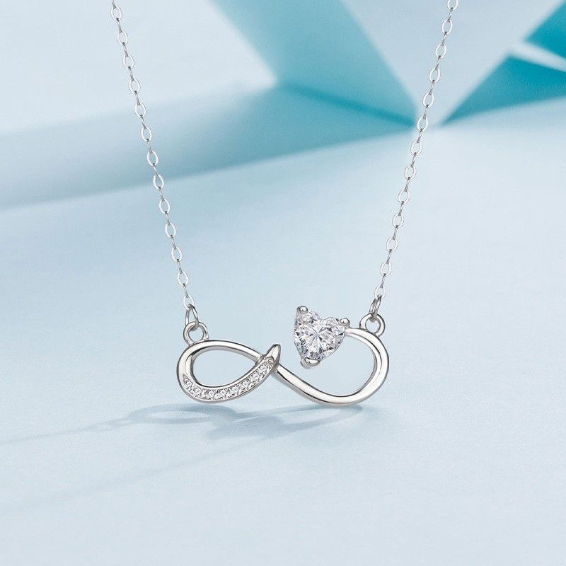 Popolare vendita calda Collana per ragazza in argento sterling femminile in stile semplice ed elegante catena per clavicola regalo per fidanzate_voghion.com