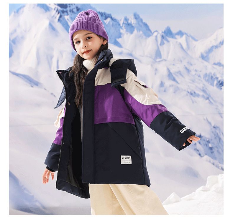 "Premium Kids Down Jacket For Boys & Girls - Warm Mid-Length Winter Coat With Stylish Design, Available In Multiple Colors & Sizes (110-170cm)"_voghion.com