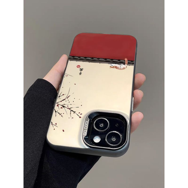 Samsung S24 S23 S22 S21 S20 FE ULTRA PLUS A55 A54 A35 A34 A15 A24 A23 A22 A14 A12 A05 A05S A02 A33 A52S A53 Piękny chiński styl etui na kota_voghion.com
