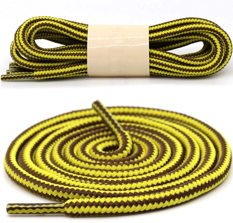 1 paio 18 colori a righe doppio colore lacci per scarpe rotondi scarpe da ginnastica per esterni lacci in cotone stivali lacci per scarpe 70 cm 90 cm 120 cm_voghion.com