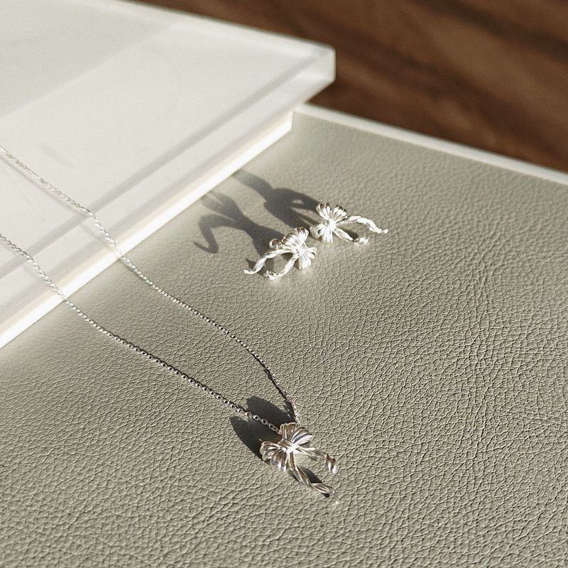 S925 sterling ezüst masnis nyaklánc fülbevaló niche kiváló minőségű kulcscsont lánc könnyű luxus_voghion.com