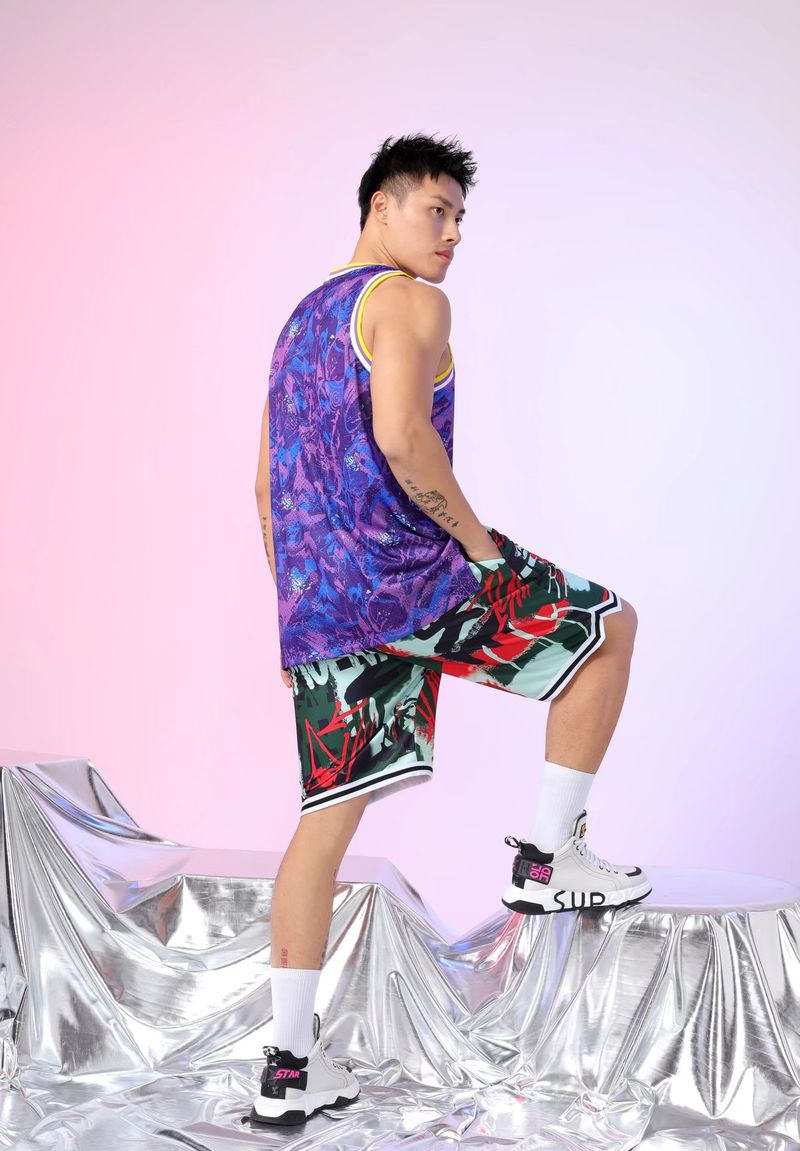 American Trendy Men's Summer Running Fitness Quick Drying Loose Sleeveless Fashion Basketball Tank Top_voghion.com