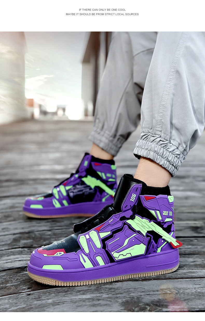 P6 Liberty Gundam High-Top-Sneaker in limitierter Auflage für Paare, Herren-Basketballschuhe, lässige Sneakers, trendige Schuhe_voghion.com
