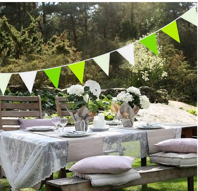 11 Meter, 36 Stück reine Farbe, mehrfarbige Wimpel, Party-Dekoration, Girlande, Flagge, Hochzeit, Geburtstag, Thema, Festival-Dekoration_voghion.com