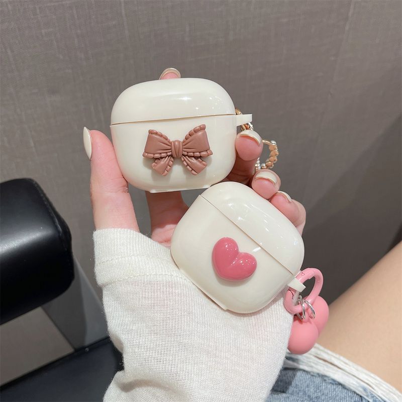 Hjärtmönster Hörlursfodral med armband för HUAWEI FreeBuds 5i SE2 Lenovo HT38 LP40 AirPods Skyddsfodral Hörlurstillbehör Skyddslåda_voghion.com