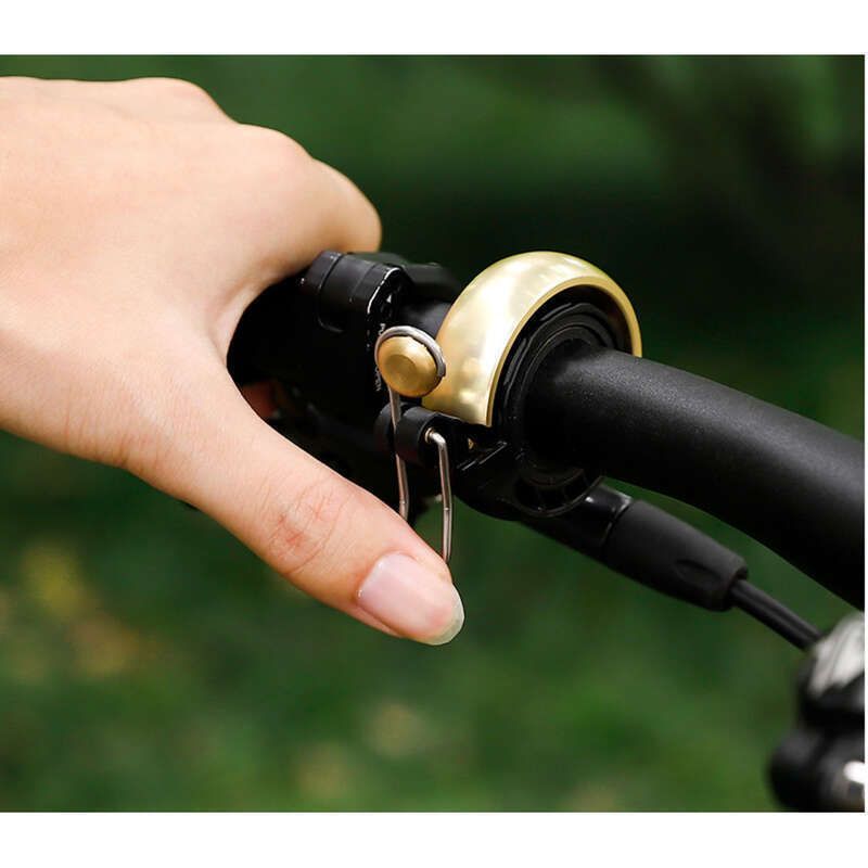 Sonnette de vélo pliante West BIKING Riding Copper, claire et puissante, pour VTT_voghion.com