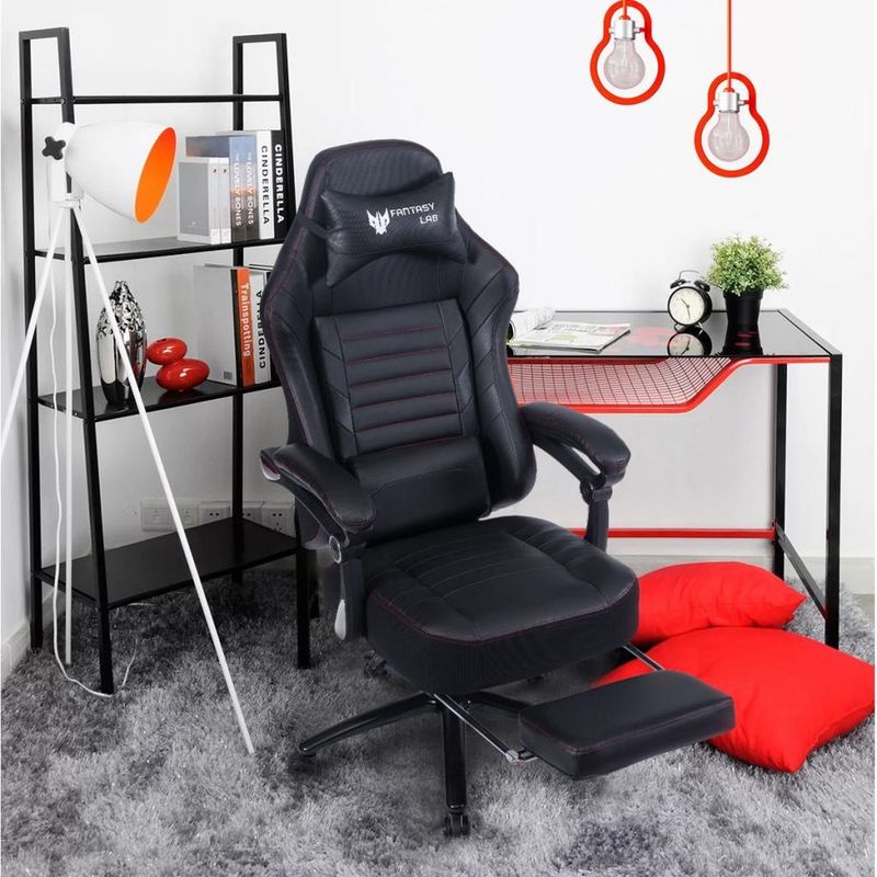 Vanbow.Seat Height Adjustable Swivel Racing Office Computer Ergonomic Video Game Chair_voghion.com