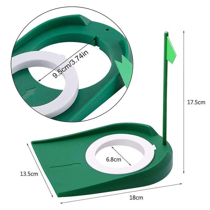 Putter da golf per interni ed esterni Praconer Green Plate con bandiera_voghion.com