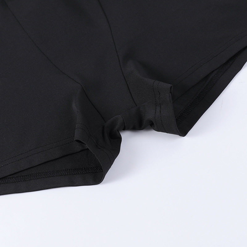 Completo sportivo alla moda in due pezzi da donna, girocollo a maniche lunghe, a tre punti, girocollo in maglia_voghion.com