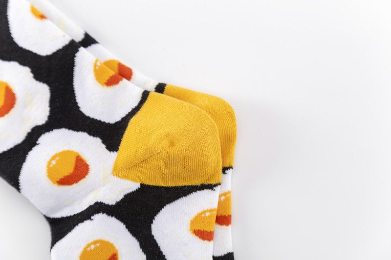 Men's socks Colorful socks poached egg socks casual cotton socks_voghion.com