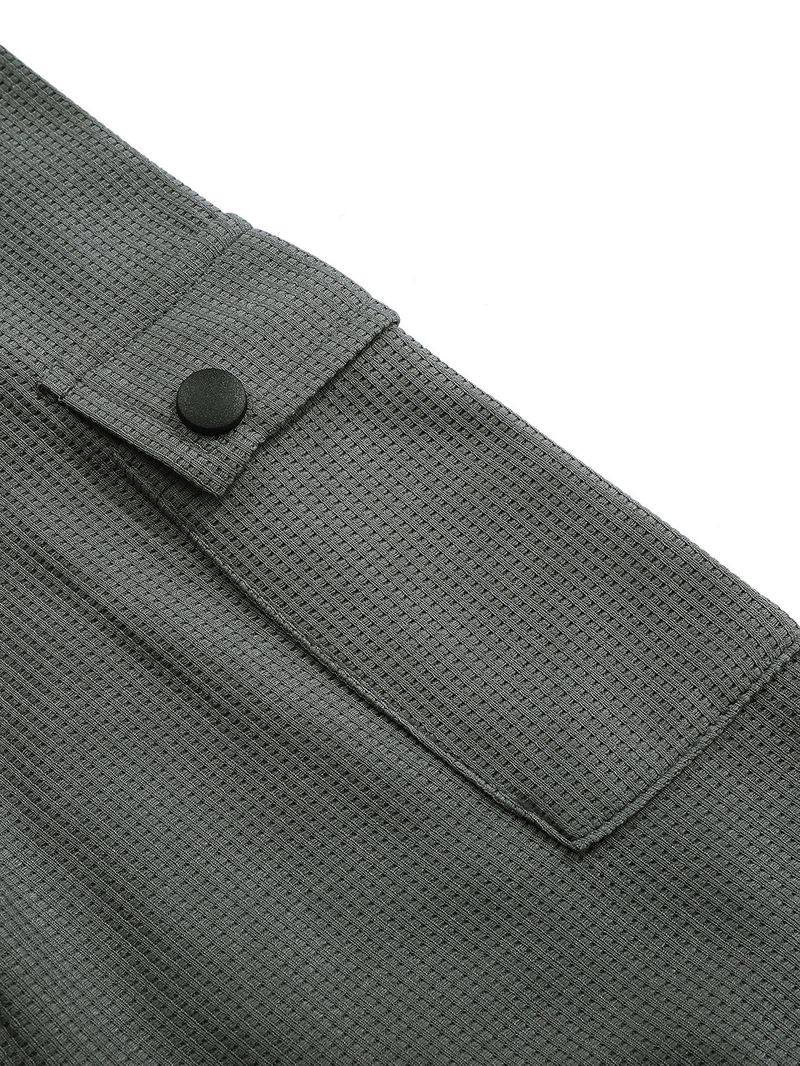 Maglietta da uomo a due pezzi finti, doppio strato, scollo a V, cuciture alla moda, tasca larga, fondo ampio, maglietta a maniche lunghe da uomo_voghion.com