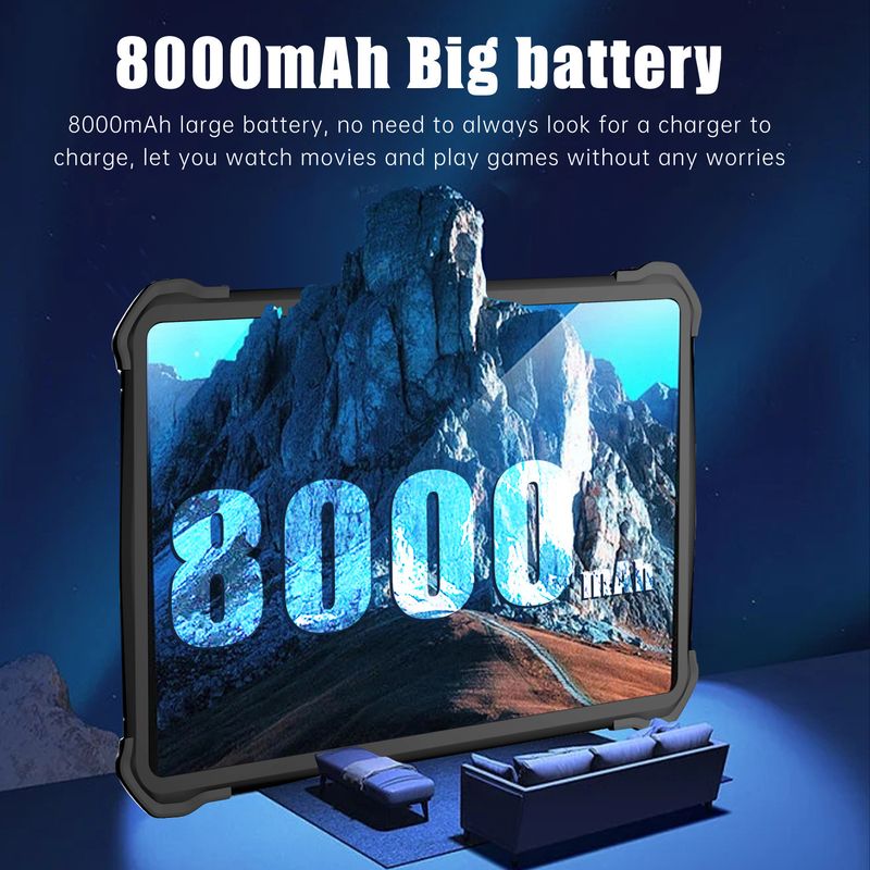 Tablet per bambini da 7 pollici con supporto, schermo antiurto, 4 GB di RAM, 64 GB di spazio di archiviazione, Android 15, Wi-Fi, blu/verde/rosso_voghion.com