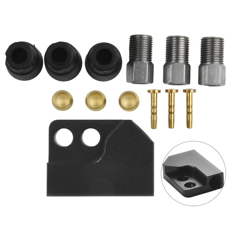 1pc Hydraulic Cable Tee 1 To 2 Adapter Modified Connector Distribution Vae Aluminum Alloy Bicycle Brake Accessories_voghion.com