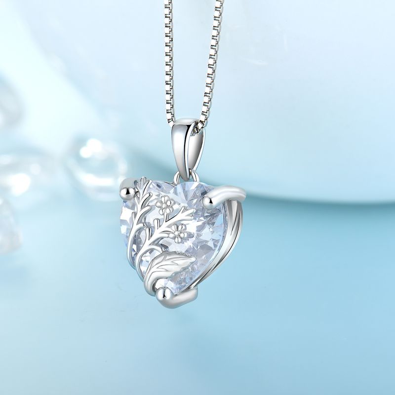 S Love Glass Pendant Clavicle Chain Necklace Female Sier Jewelry Processing_voghion.com