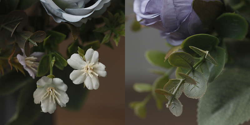 Wholesale artificial flowers 5 heads classical rose bunch wedding home decoration fake flowers road guide movable door lintel floral art_voghion.com