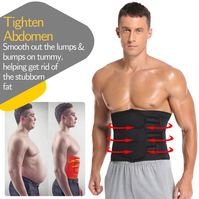 Trainer Männer Taille Abnehmen Body Shaper Fiess Gürtel Gewicht Verlust Fett Brennen Sport Gürtel Schweiß Trimmer Workout C_voghion.com