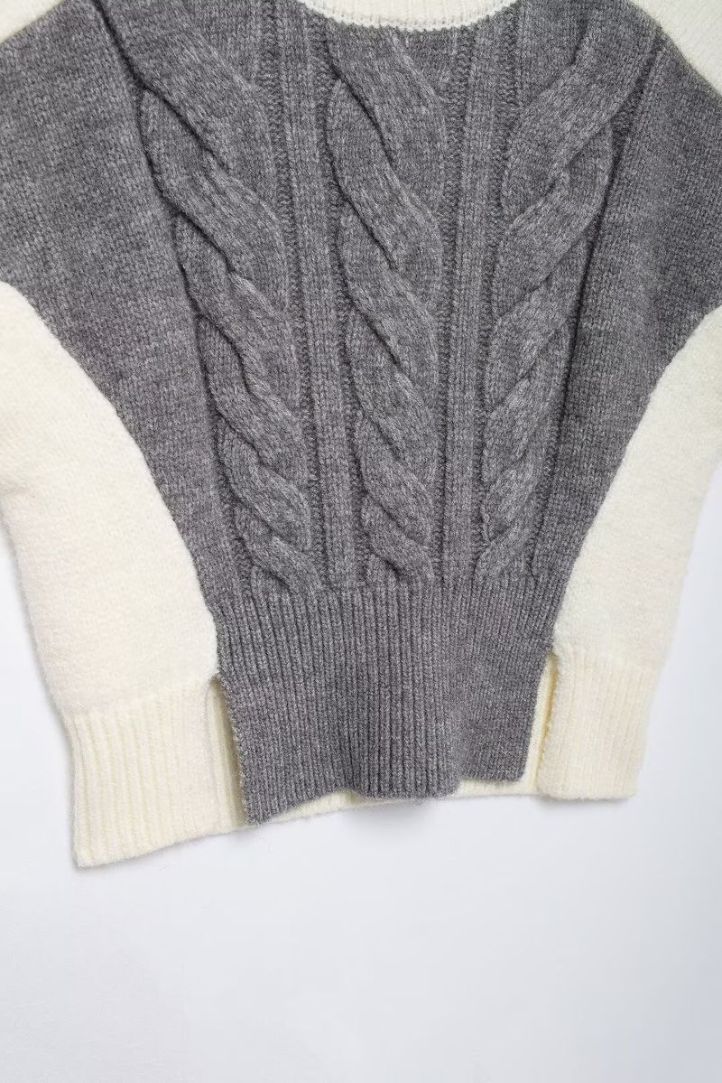 Women's clothing 2024 autumn and winter new versatile drawstring patterned knitted vest_voghion.com